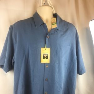 Tommy bahama embroidered luck shores shirt sz lg
